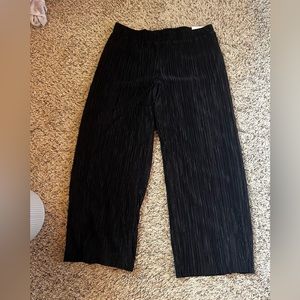 Anne Klein wide crop satin pants - NEW WITH TAGS